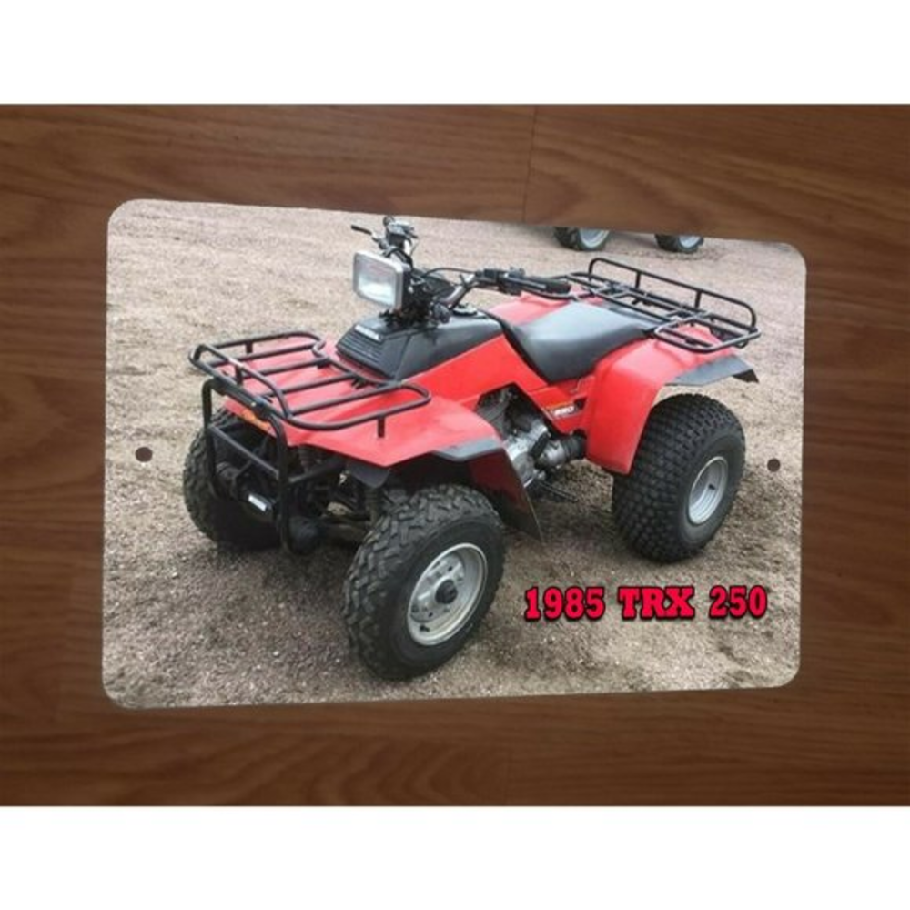 1985 Honda TRX250 FourTrax Bike 4 Wheeler Quad ATV 8x12 Metal Wall Sign